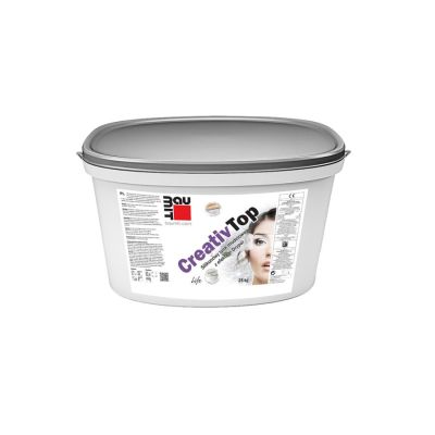 Tynk dekoracyjny CreativTop Fine - kolor biały Life 0019 - 25 kg BAUMIT