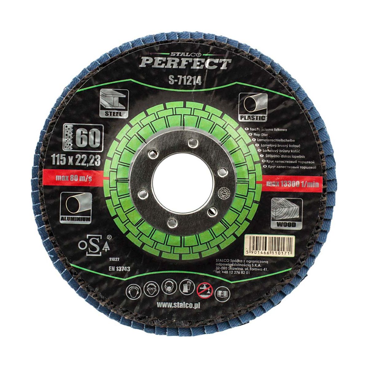 Tarcza listkowa 125 gr. 60 ALOTEX Perfect S-71226 Stalco