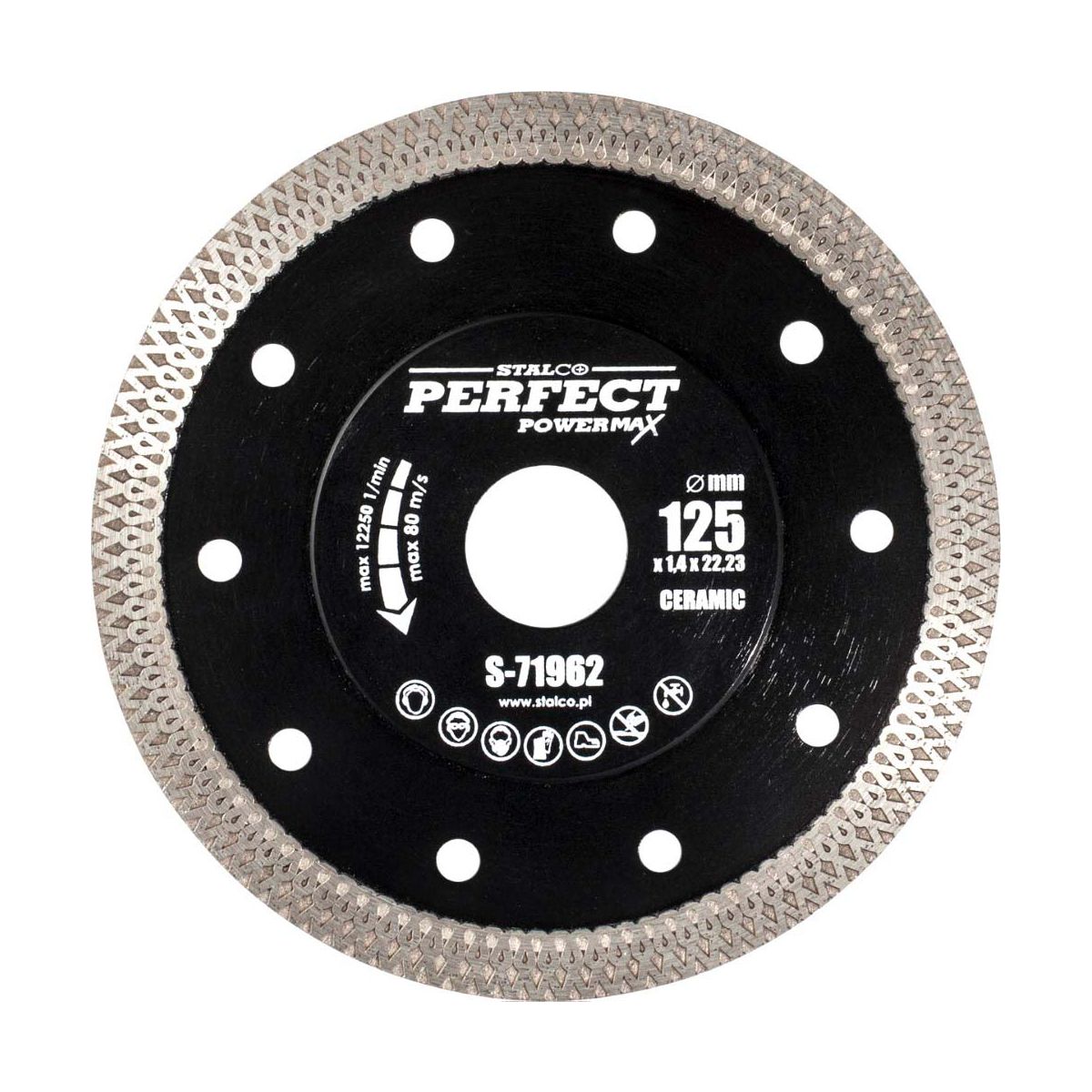 Tarcza diamentowa Stalco 125 mm x 1,4 mm ceramic Powermax