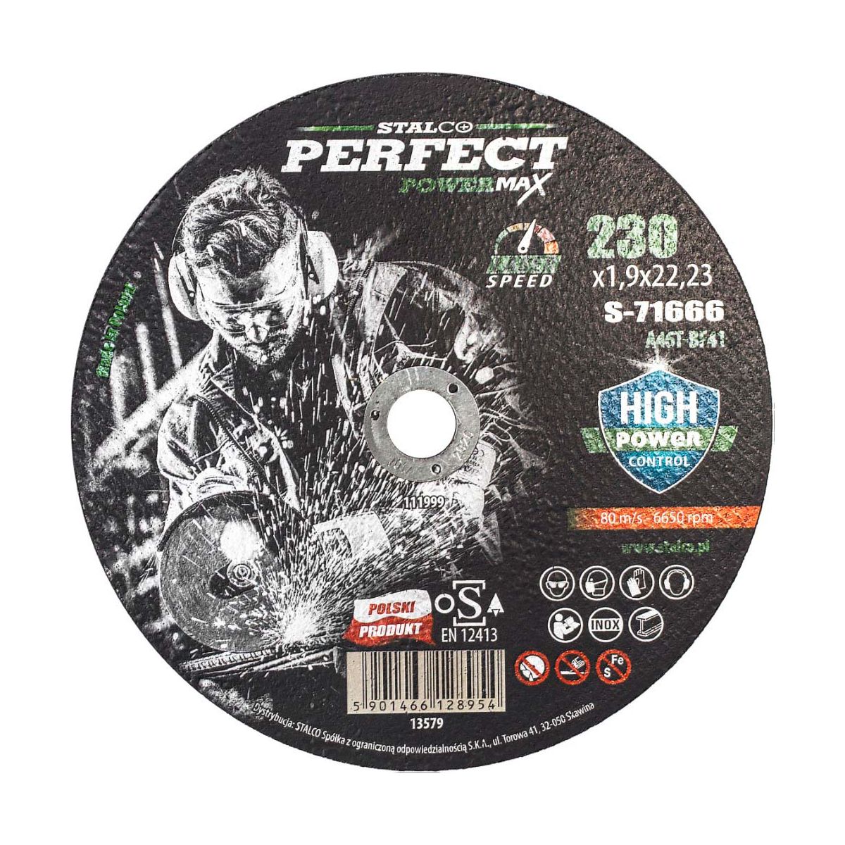 Tarcza metal/pł. 230 x 1,9 PERFECT POWERMAX S-71666 Stalco