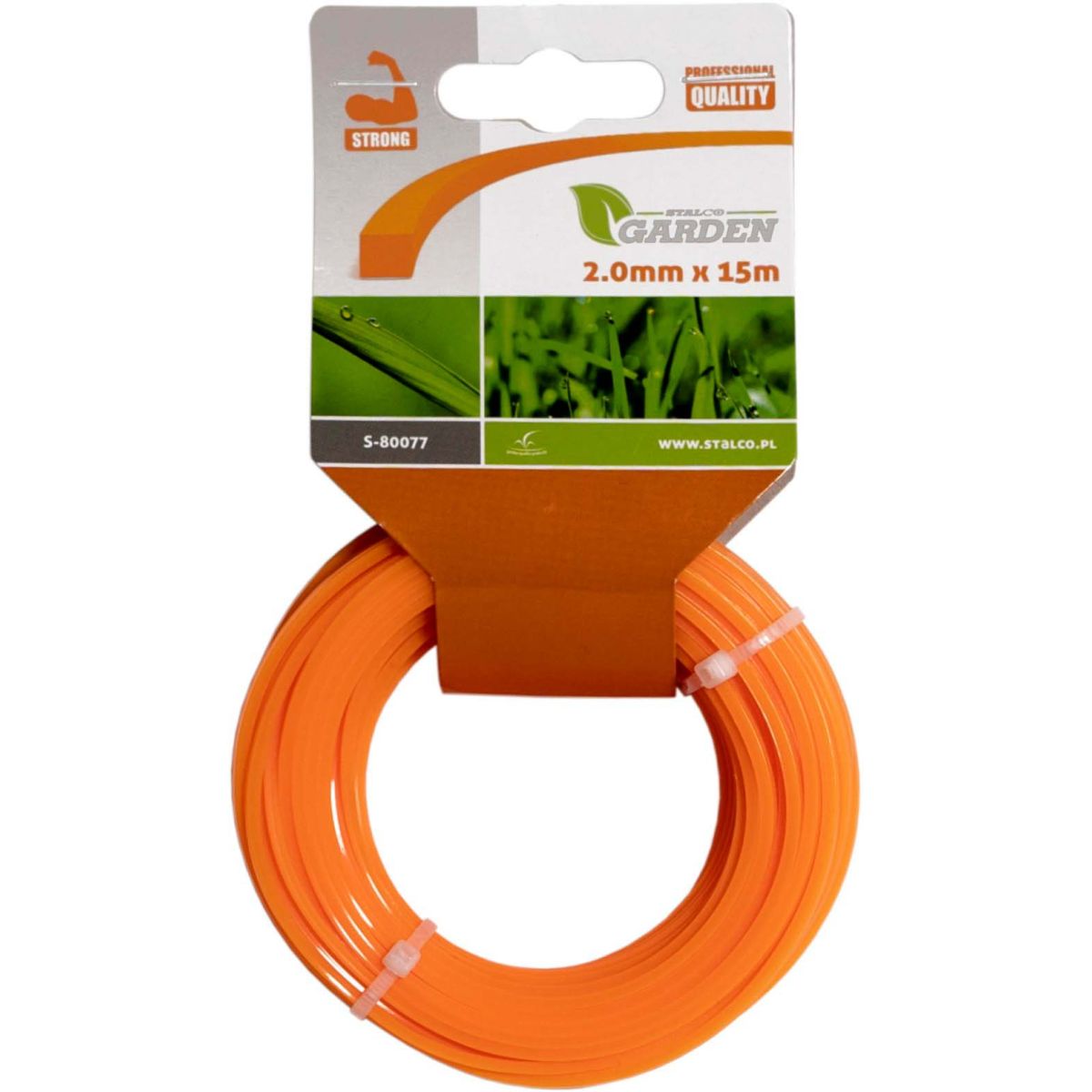 Żyłka tnąca kwadratowa 1,3 mm x 15 m Stalco Garden