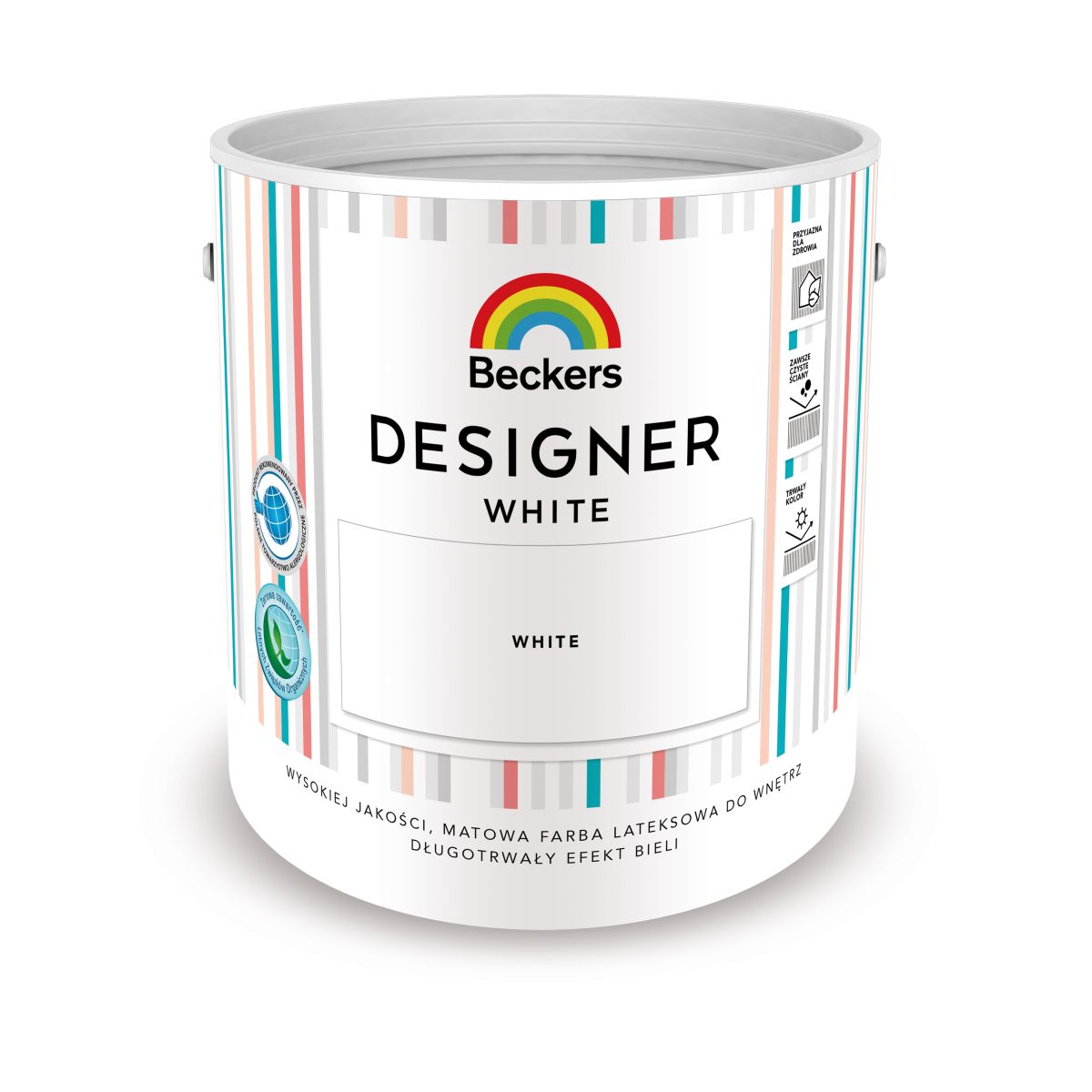 Farba Beckers designer colour white 2,5 L Beckers