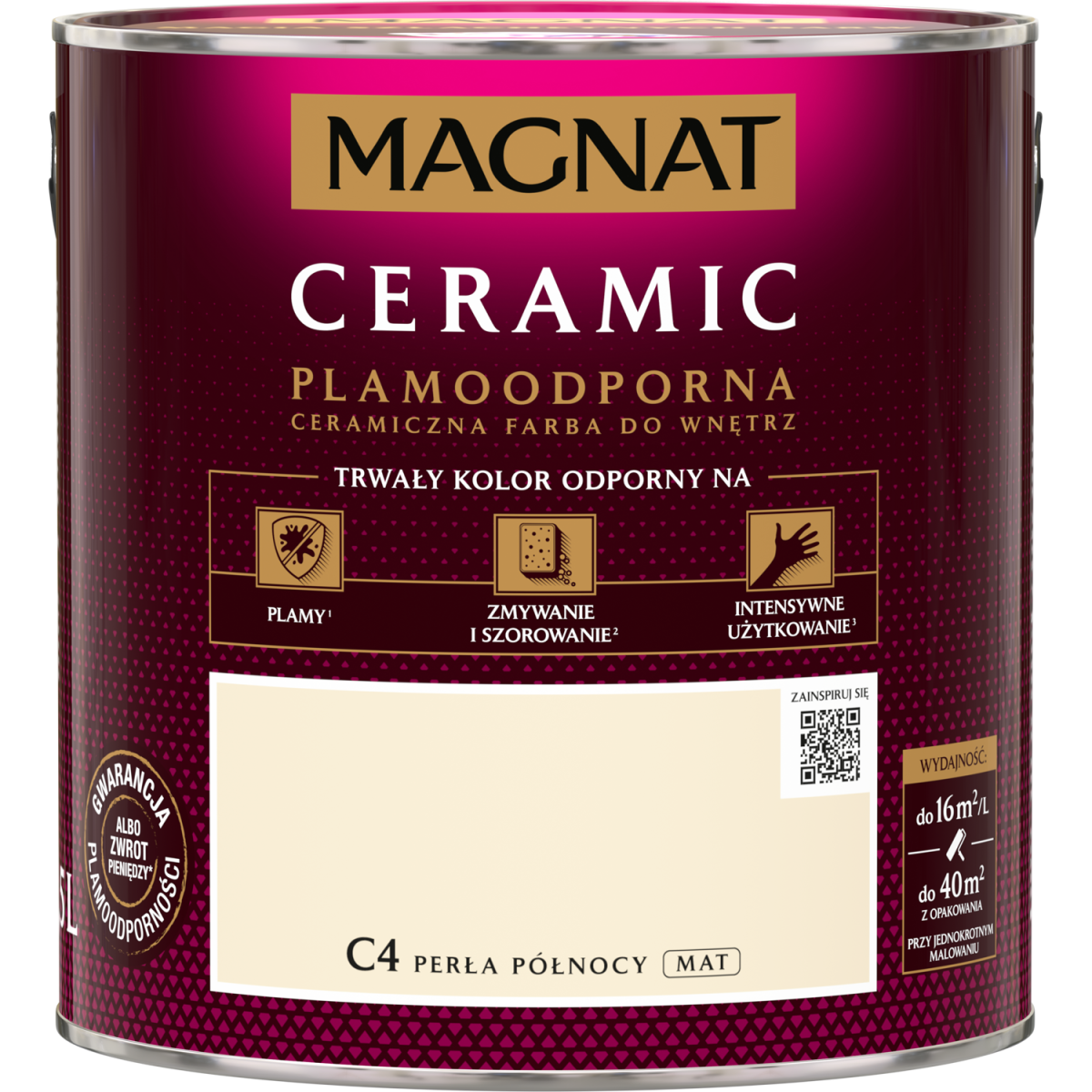 FARBA CERAMICZNA MAGNAT Magnat Ceramic PERŁA PÓŁNOCY C4  2,5L