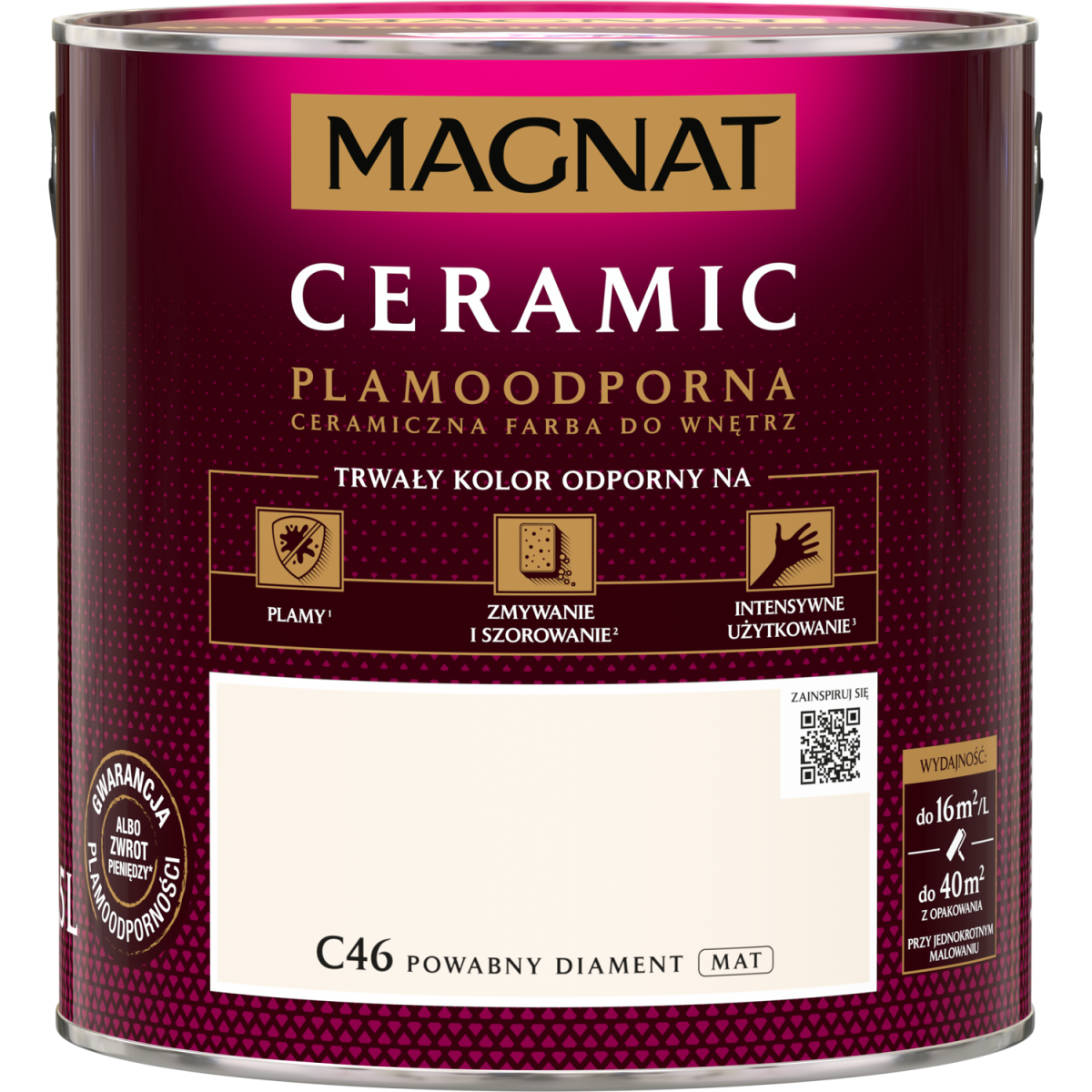 FARBA CERAMICZNA MAGNAT Ceramic POWABNY DIAMENT C46 2,5L