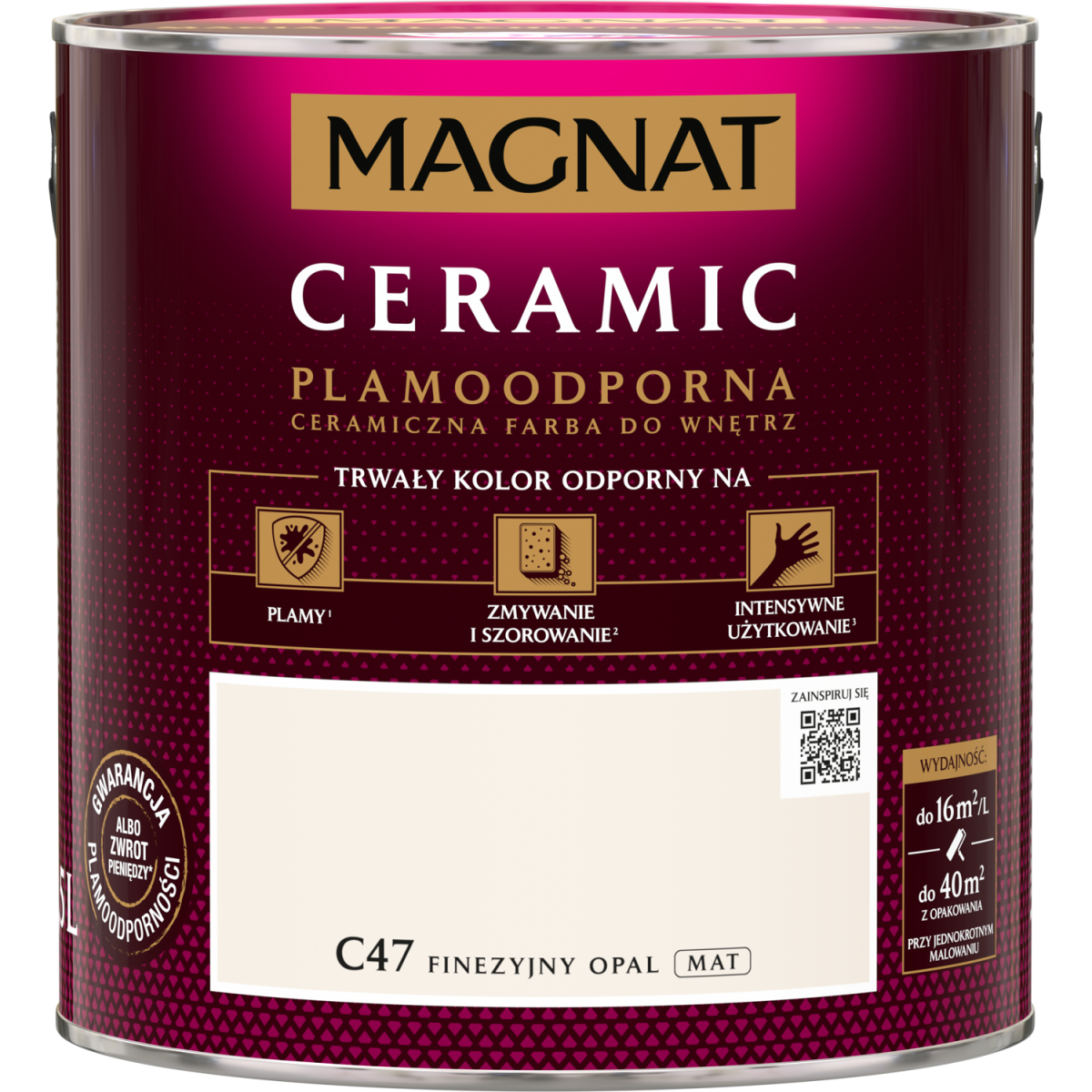 FARBA CERAMICZNA MAGNAT Ceramic FINEZYJNY OPAL C47 2,5L
