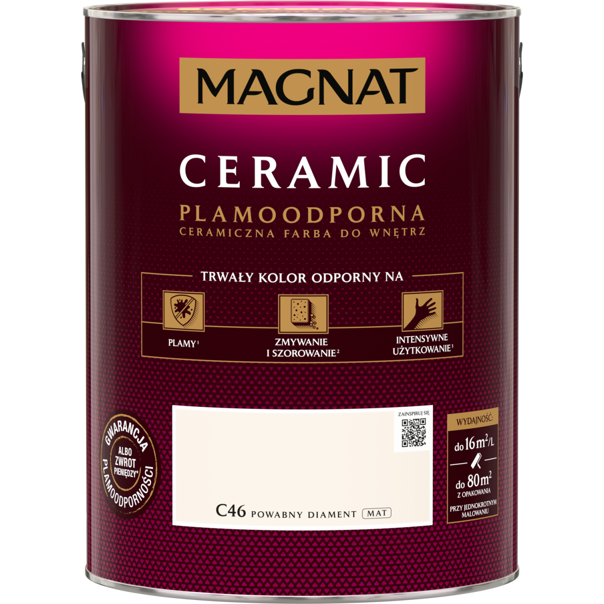 FARBA CERAMICZNA MAGNAT Ceramic POWABNY DIAMENT C46 5L