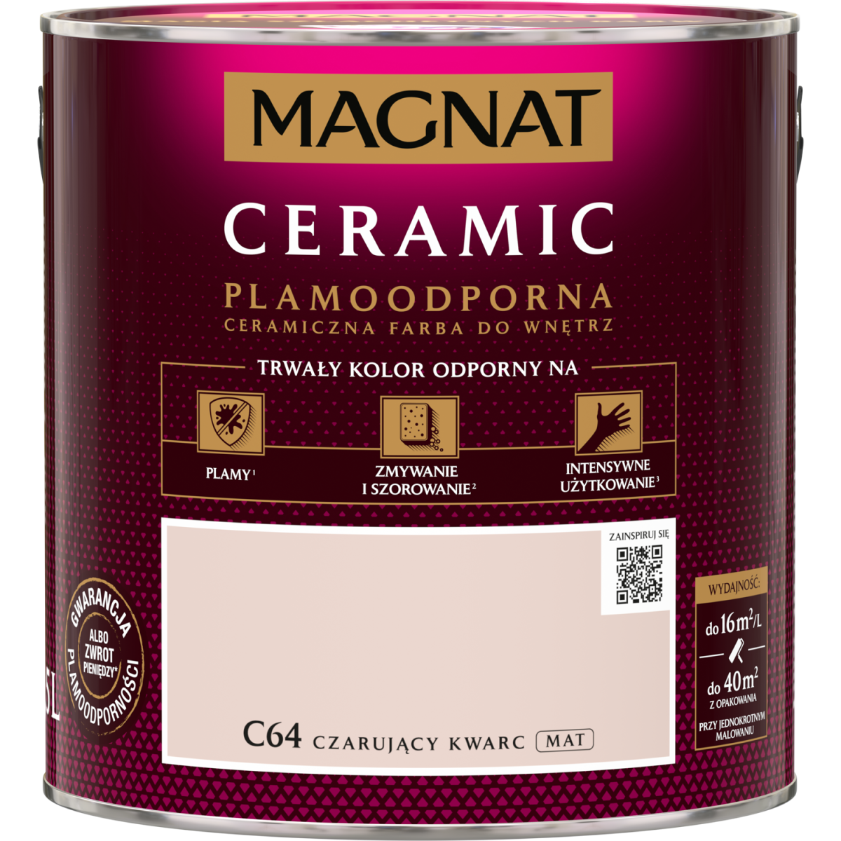 FARBA CERAMICZNA MAGNAT Ceramic CZARUJĄCY KWARC C64 2,5L