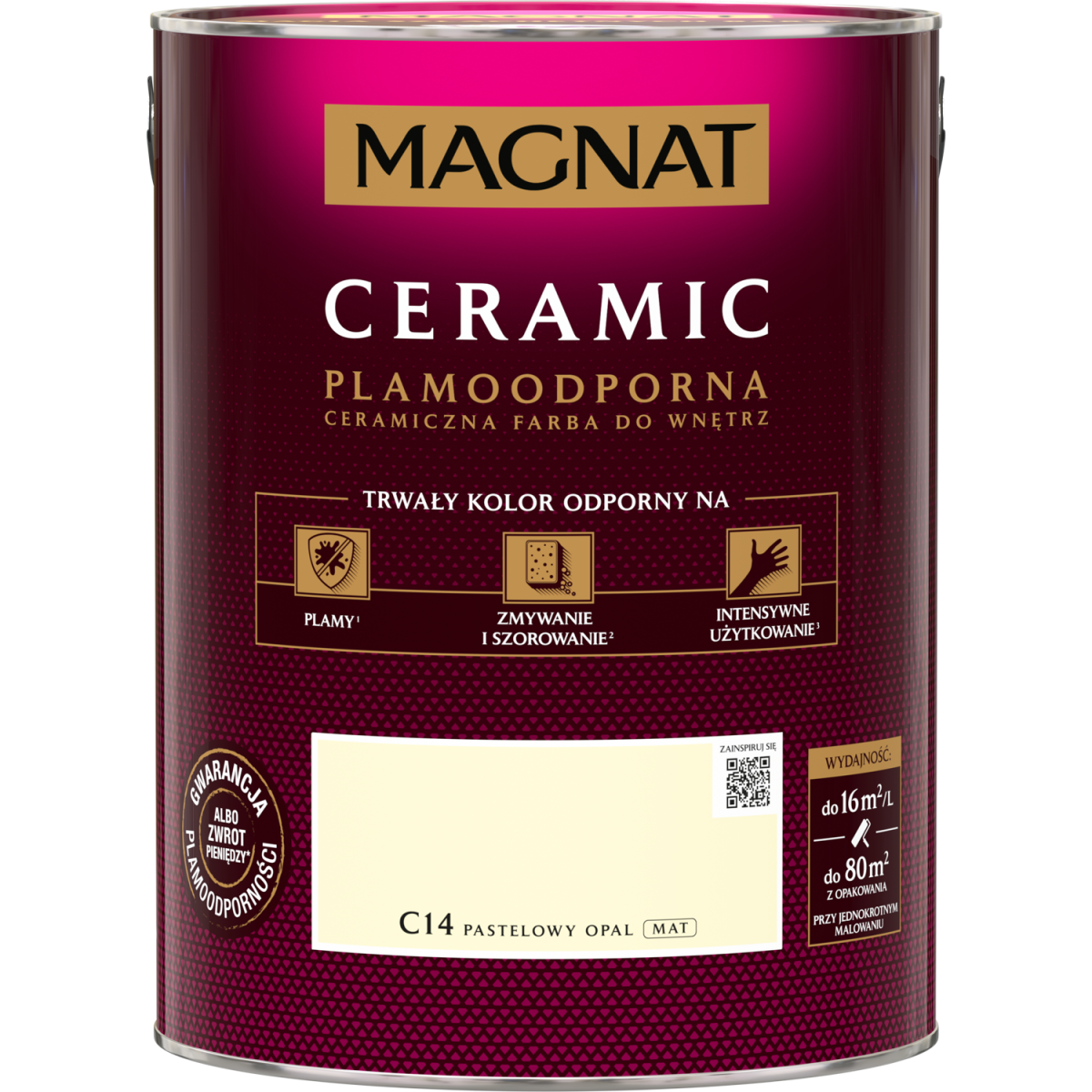 FARBA CERAMICZNA MAGNAT Ceramic PASTELOWY OPAL C14 5L
