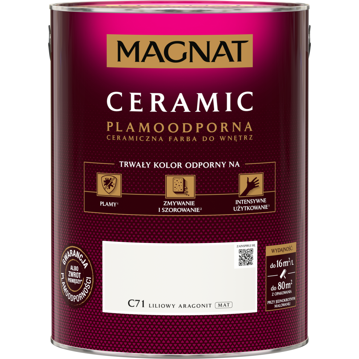 FARBA CERAMICZNA Magnat Ceramic LILIOWY ARAGONIT C71 5L