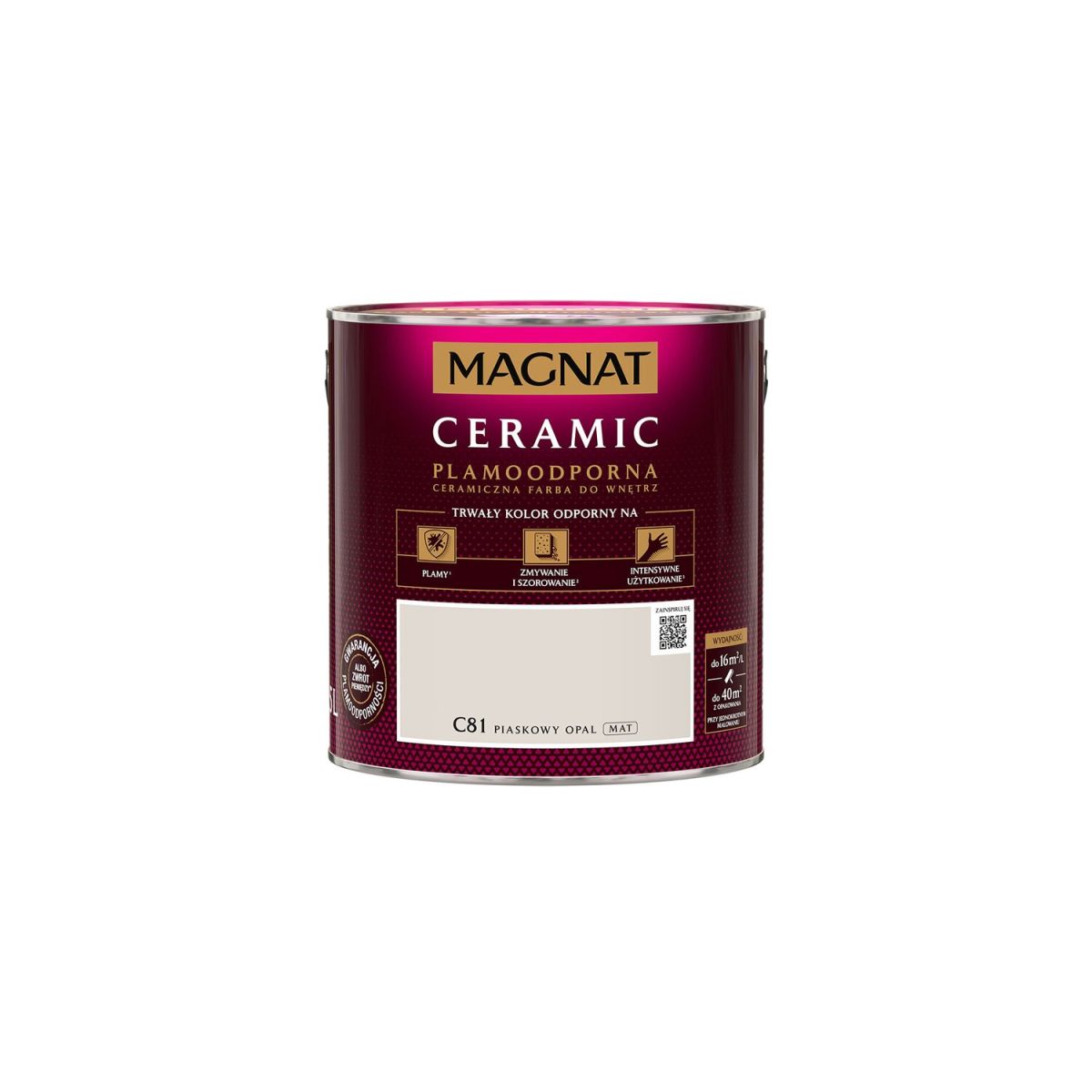 FARBA CERAMICZNA MAGNAT Ceramic PIASKOWY OPAL C81 2,5L