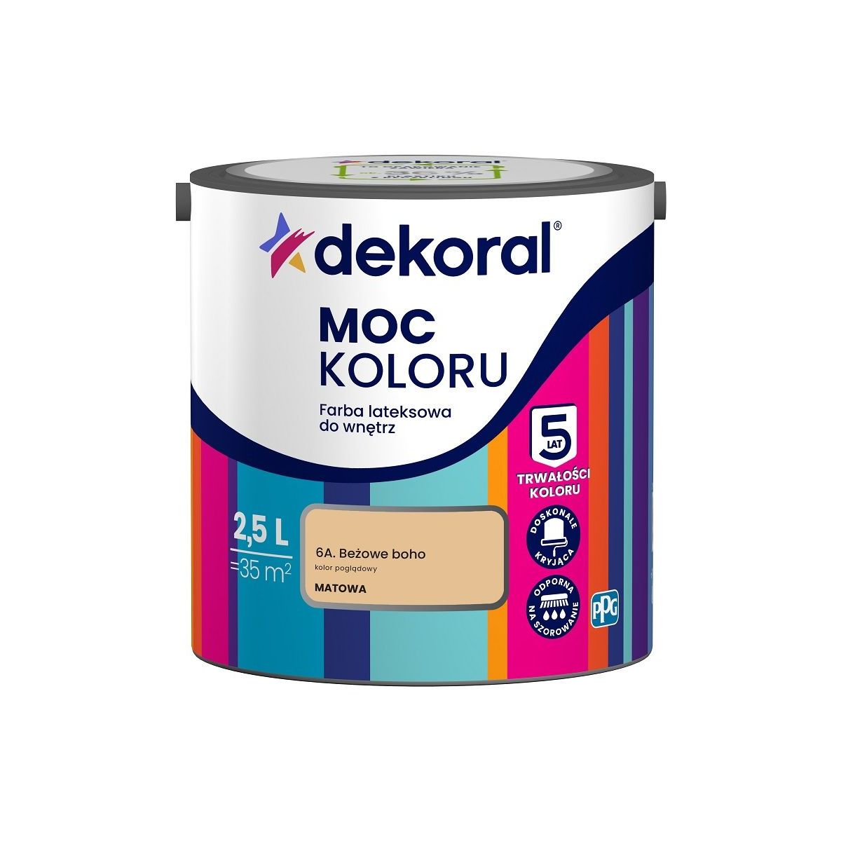FARBA EMULSJA DEKORAL MOC KOLORU Beżowe Boho 2,5 L