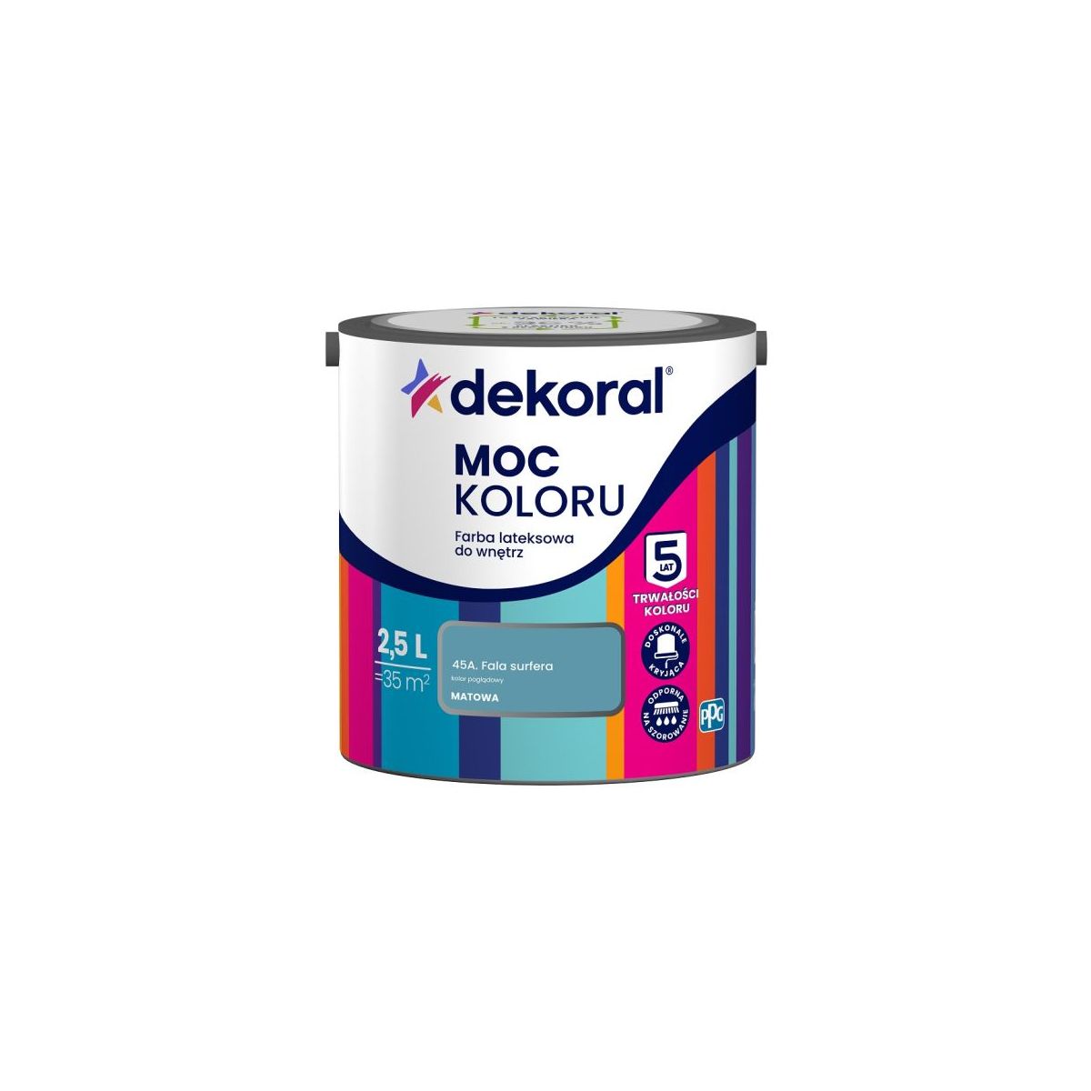 FARBA EMULSJA DEKORAL MOC KOLORU FALA SURFERA 2,5l