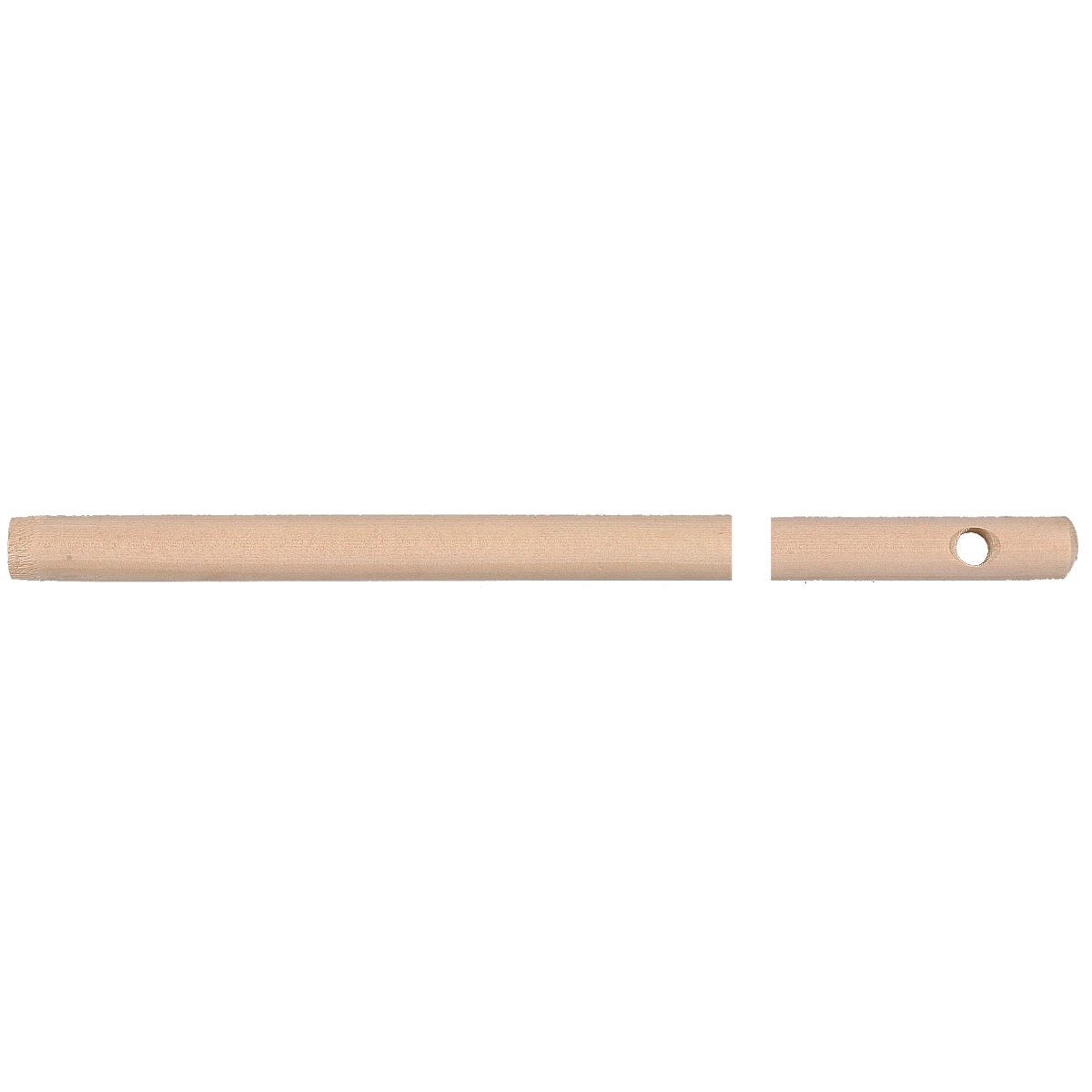 Trzon kij drewniany 130 cm KAEM z otworem śr. 23,5 mm