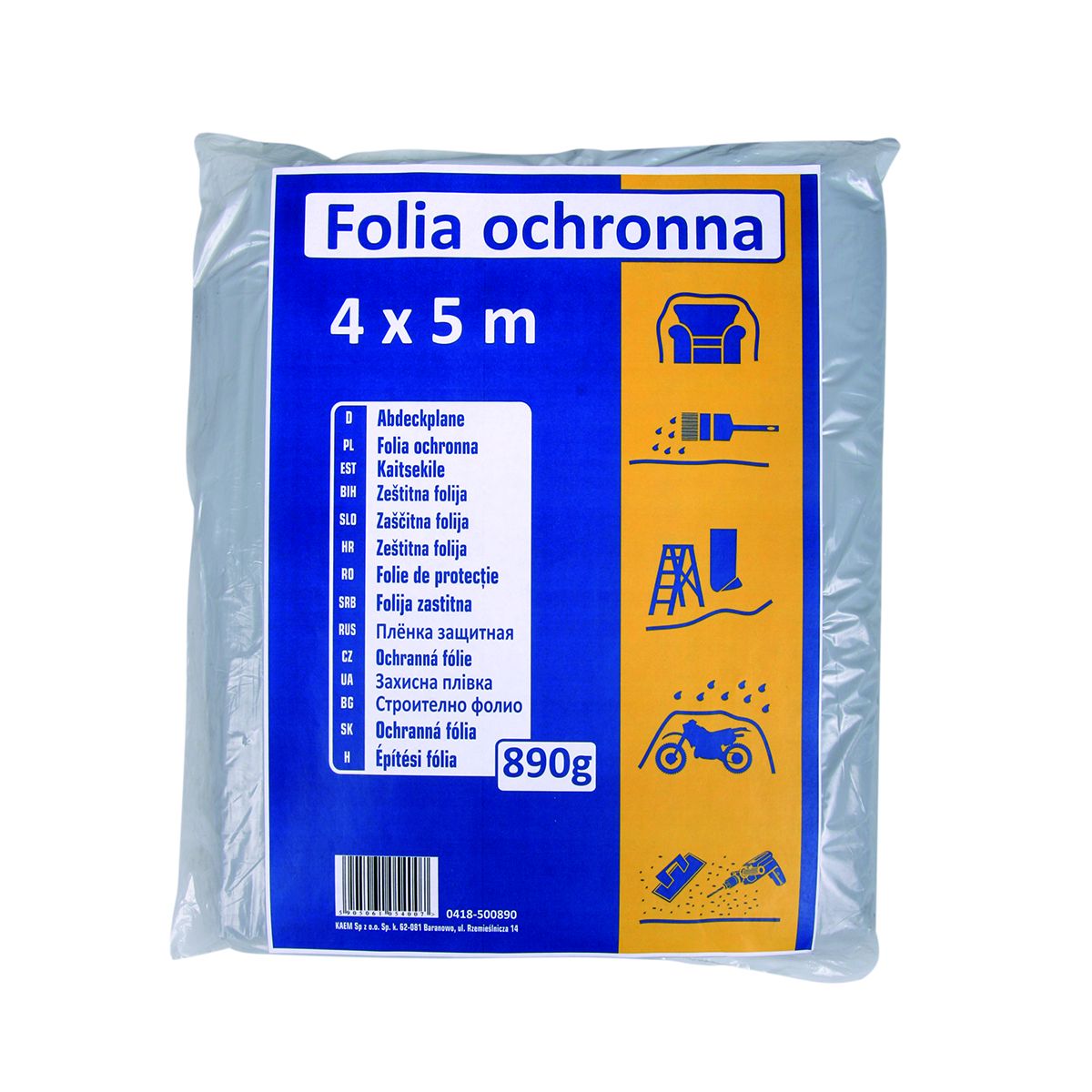 Folia malarska gruba 4*5 50 my Kaem