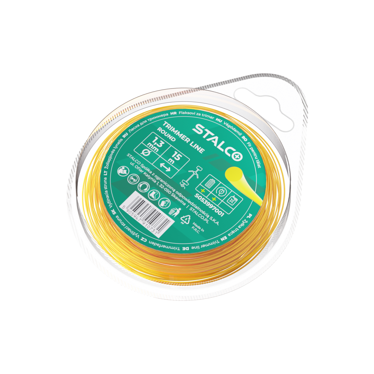 Żyłka tnąca okrągła Round 1,3 mm x 15 m Stalco