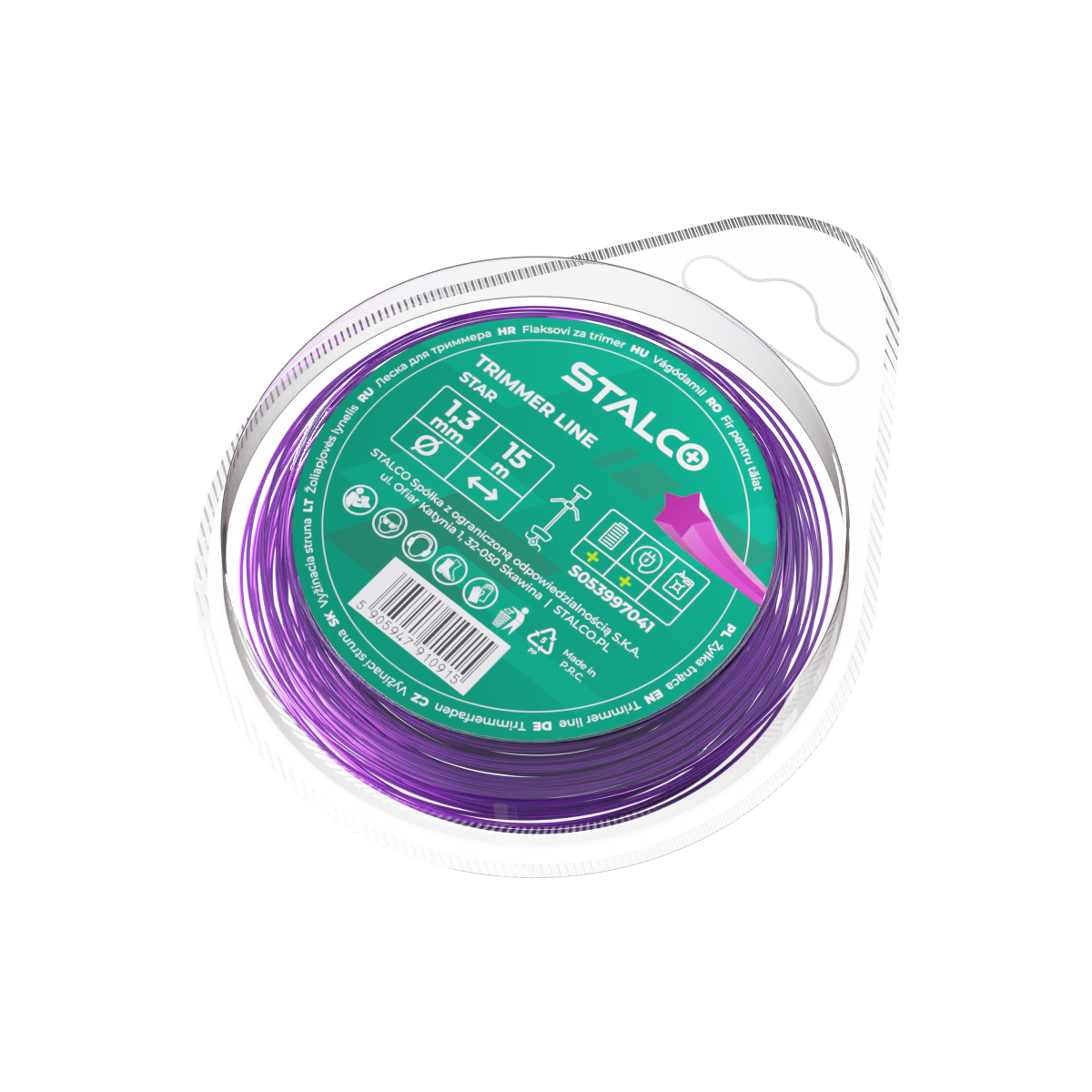 Żyłka tnąca gwiazdka Star 1,3 mm x 15 m Stalco