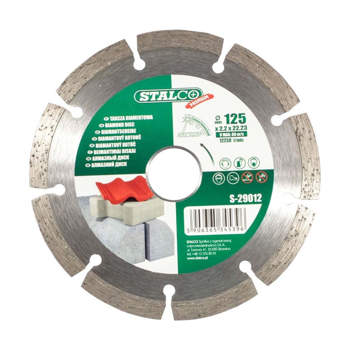 Tarcza diamentowa Stalco 125 mm sucho Premium