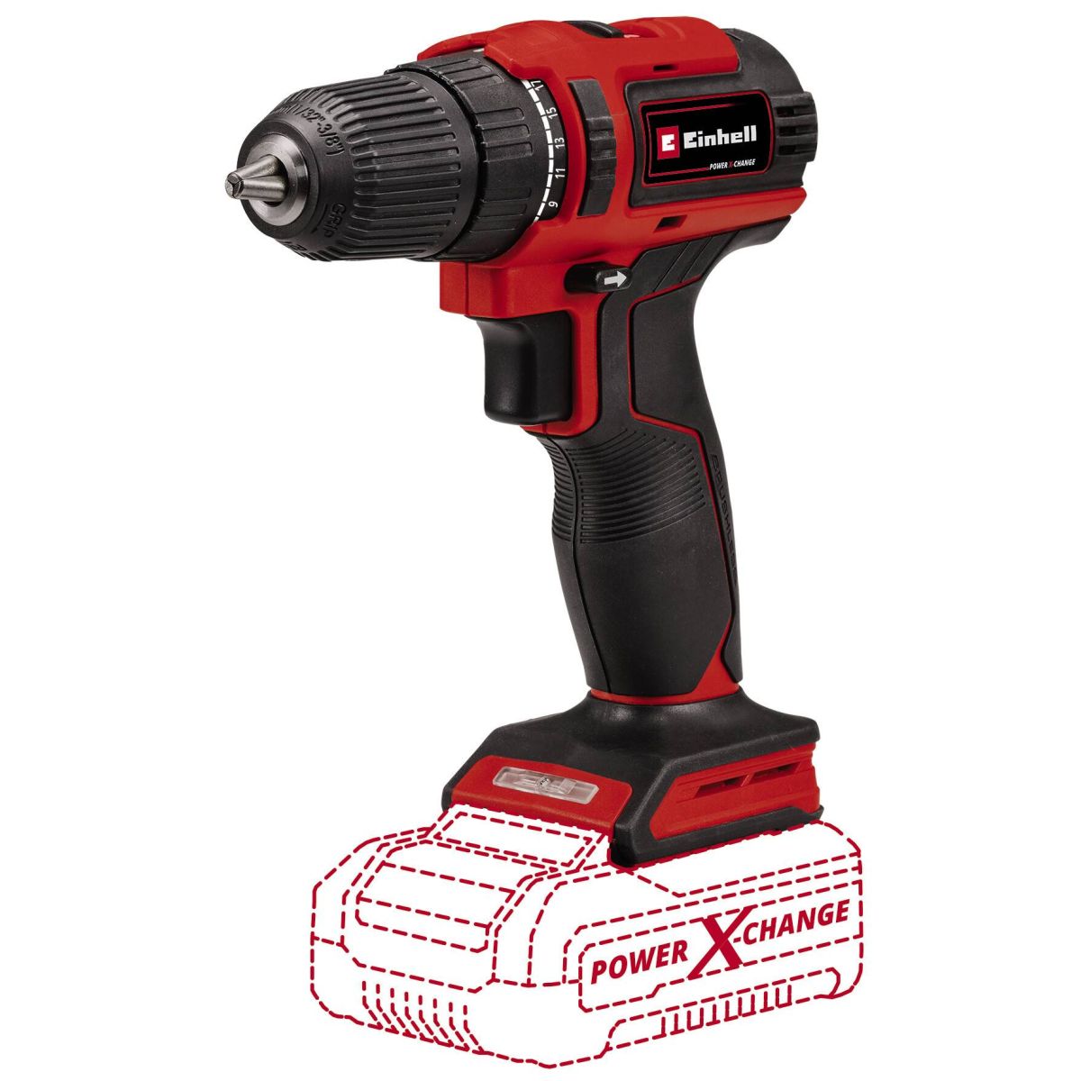 WIERTARKO-WKRĘTARKA  BEZSZCZOT (40 Nm)  EINHELL TE-CD 18/40 Li BL (2,5Ah ZS)  - zdjęcie 2