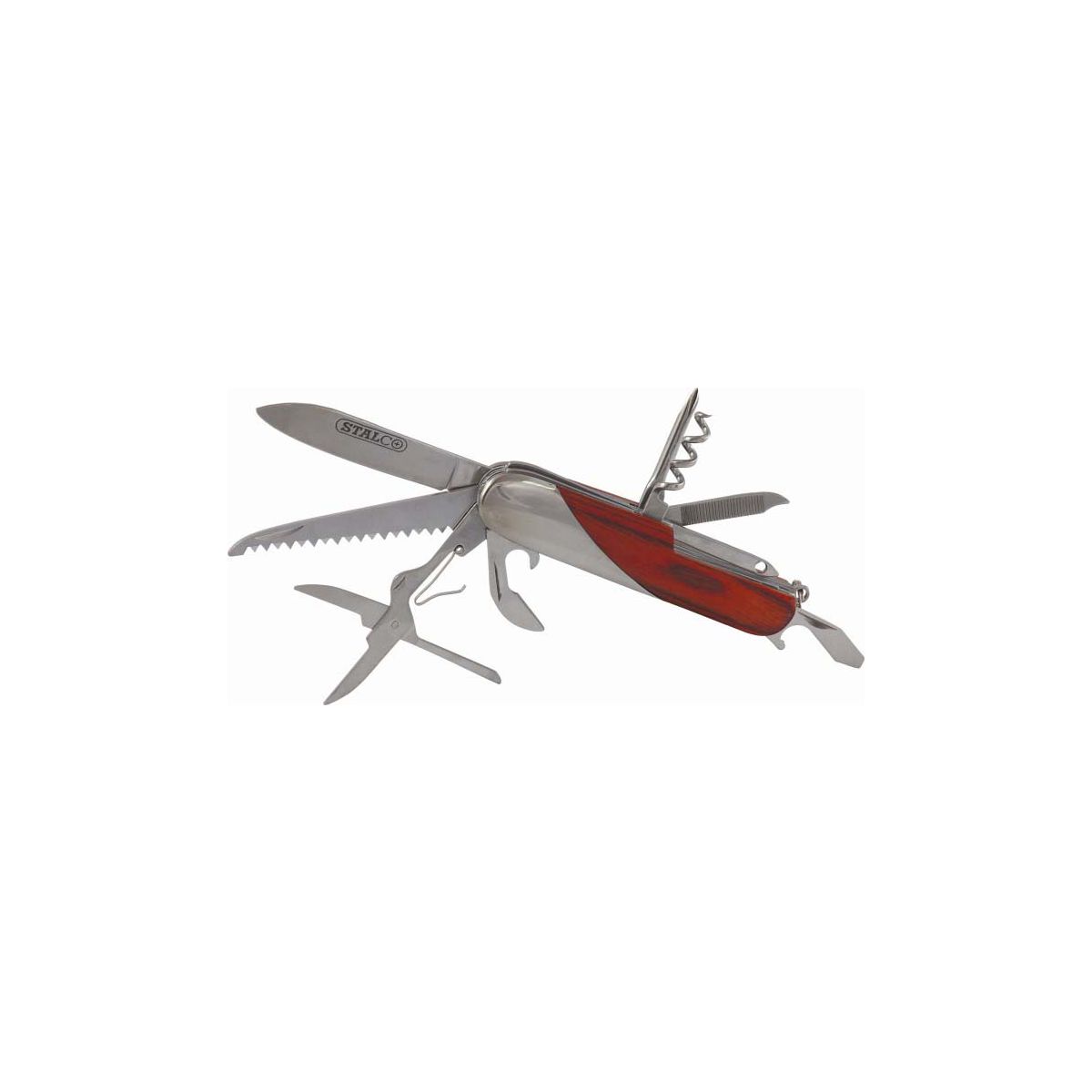Nóż wielofunkcyjny 10 el. Stalco S-17770