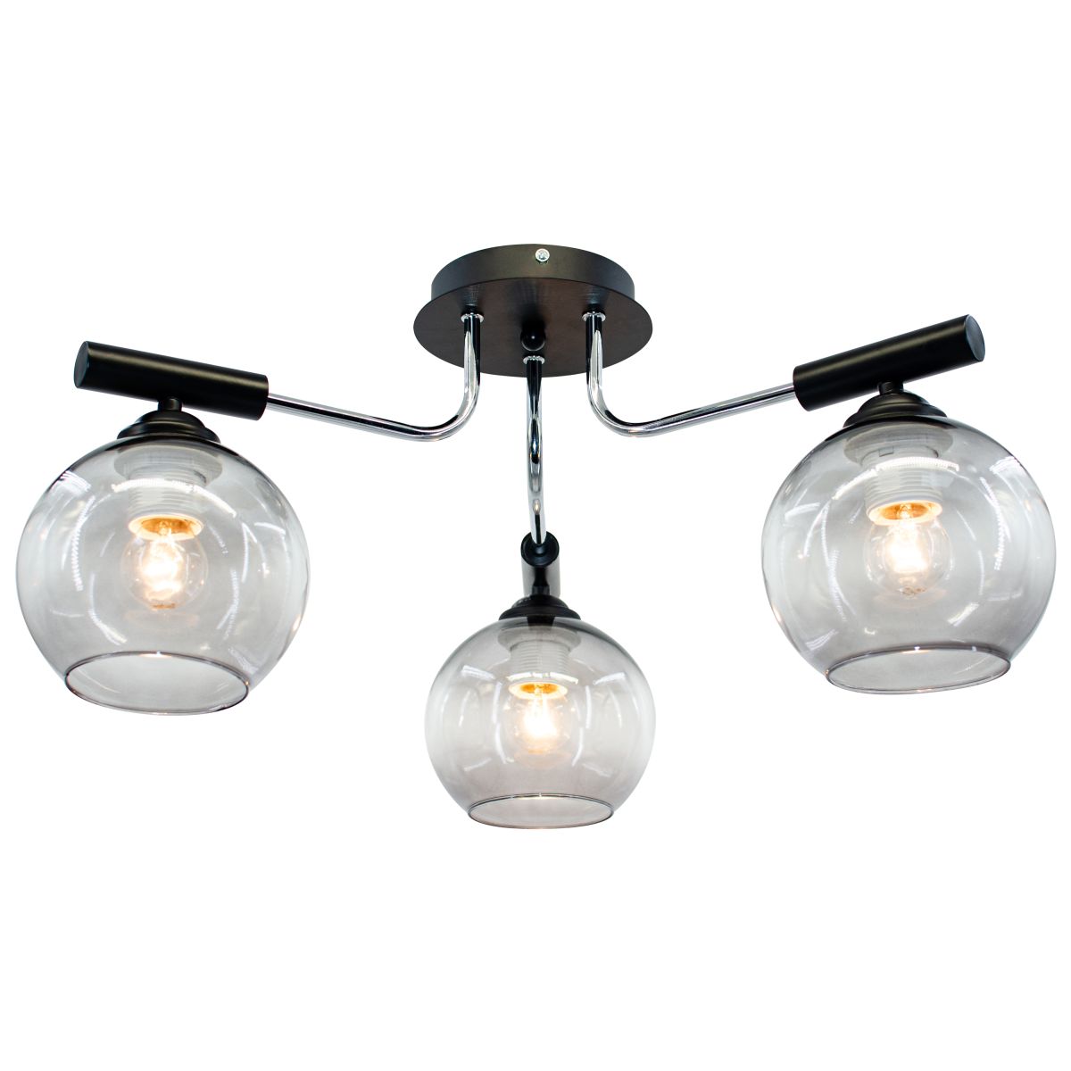 ELEM OPRAWA OŚW. 2207/3 3pł.E27 CHROM + BLACK