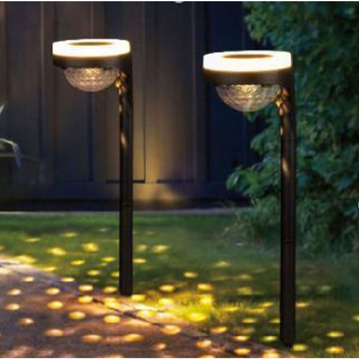Lampa solarna 12,1 x 11 czarn półokrągła Vog - zdjęcie 2